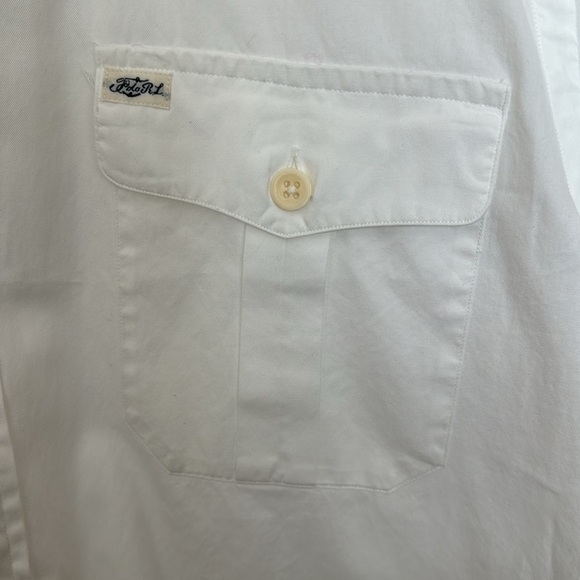 POLO RALPH LAUREN MEN WHITE SHIRT BEACH TWILL SIZE XL - Picture 12 of 17